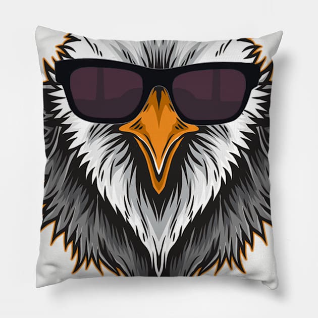 Eagle Mascot Pillow by Strike Eagle