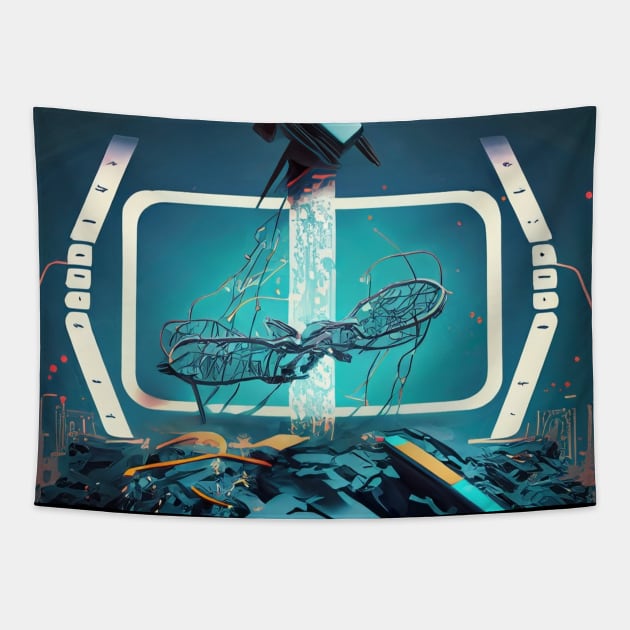 Virtuous Code Breaker - Hacker Art Tapestry by Salaar Design Hub