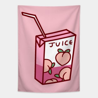 Peach Juice Box Tapestry