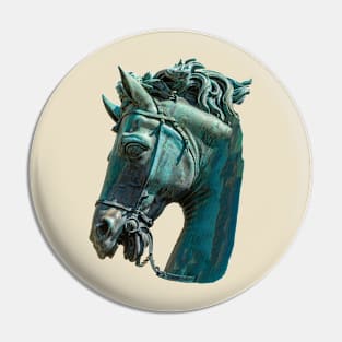 Head of a Horse statue Pin