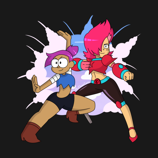 Enid And Red Action Ok Ko Ok Ko Lets Be Heroes T Shirt Teepublic 8602