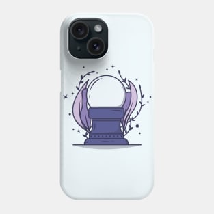 Mysterious and purple crystal ball Phone Case