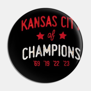 Kansas City Of 4x Champions Pin