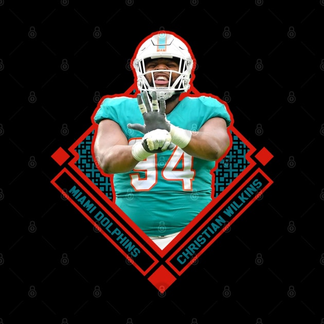 Christian Wilkins Diamond Style by hackercyberattackactivity