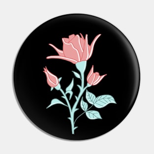 soft pink rose Pin