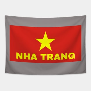 Nha Trang City in Vietnamese Flag Tapestry