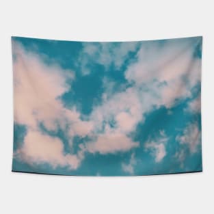 Magic blue sky with white clouds Tapestry