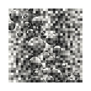 Mosaic #2: Disco Balls (Greyscale) T-Shirt