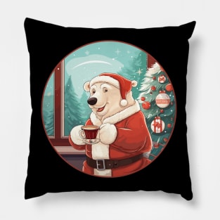 Christmas polar bear Pillow