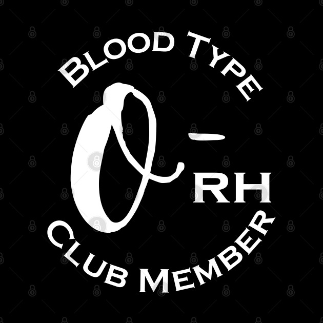 Blood type O minus club member - Dark by Czajnikolandia