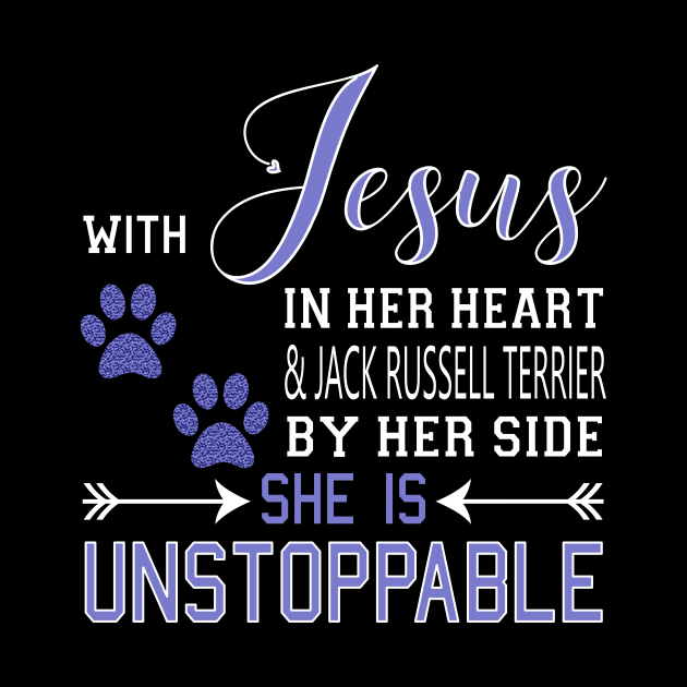 WITH JESUS IN HER HEART & JACK RUSSELL TERRIER BY product by nikkidawn74