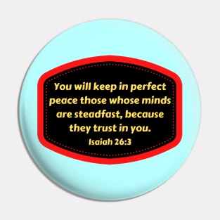 Bible Verse Isaiah 26:3 Pin