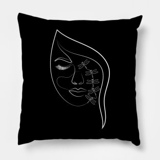 Charm and Allure | One Line Artist | Minimal Art | One Line Art | Minimalist Pillow