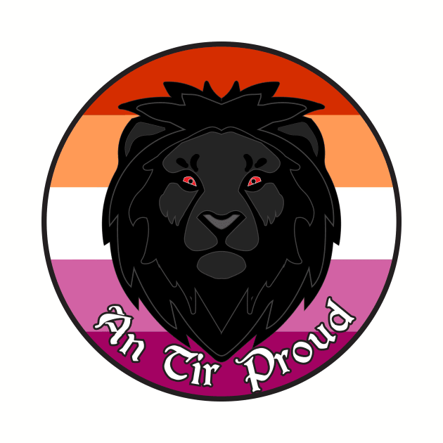 An Tir Pride - Lesbian - Populace Badge Style 2 by Yotebeth