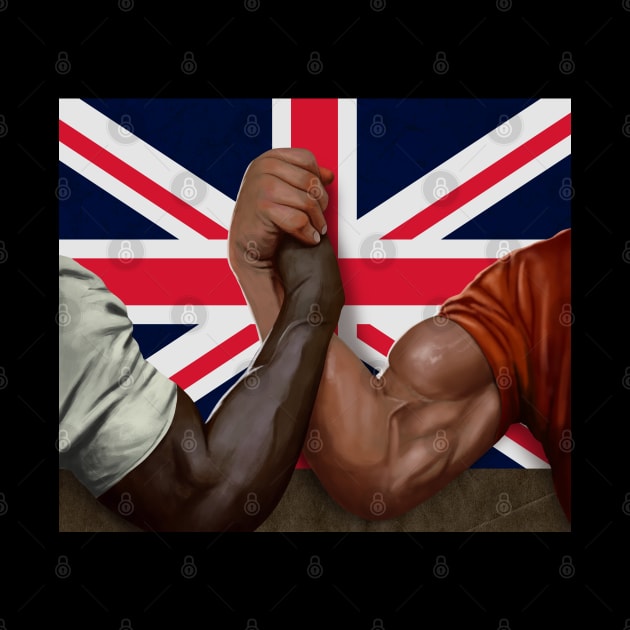 Arnold Preadator Handshake UK Flag by TWOintoA