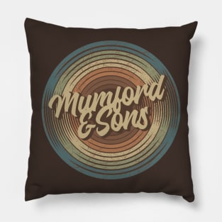 Mumford & Sons Vintage Vinyl Pillow