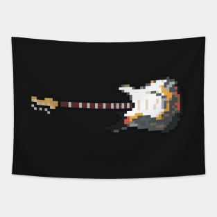 Pixel 1965 Burnt Astoria Lefty Guitar Tapestry