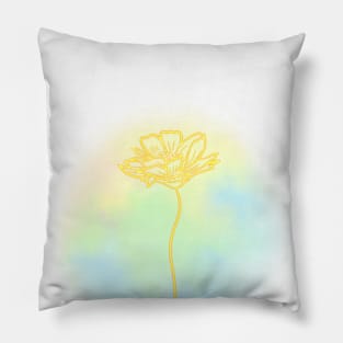 cosmos gold Pillow