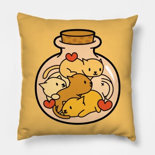 Cats in a Jar Pillow