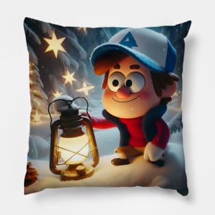 Unveiling Enigmatic Holiday Magic: Gravity Falls Christmas Art for Iconic Festive Designs! Pillow