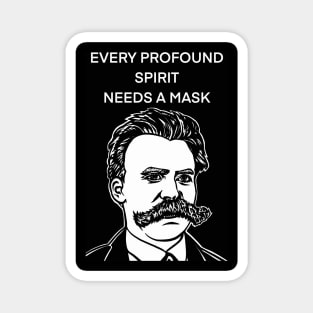 FRIEDRICH NIETZSCHE quote .4 - ink portrait Magnet