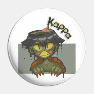 Yokai line: Kappa (dark line) Pin