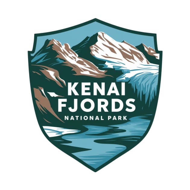 Kenai Fjords National Park Emblem by Perspektiva