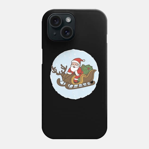 Sleigh Explorer Adventure,christmas Phone Case by designe stor 