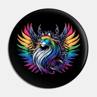 Rainbow Wings Majesty Pin