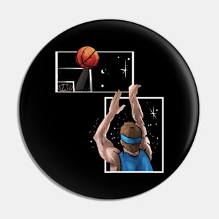 Basketball Player Throw Board Pin