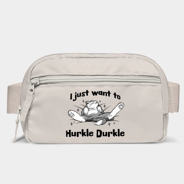 I just want to Hurkle Durkle, funny splayed out cat Scottish slang phrase by Luxinda
