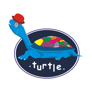 turtle has a shell colors and likes to bring a hat and sunglasses T-Shirt