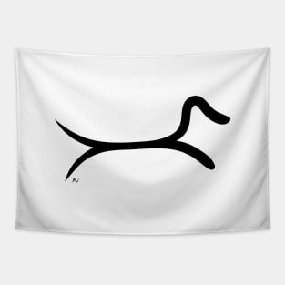 Minimalist Dachshund Tapestry