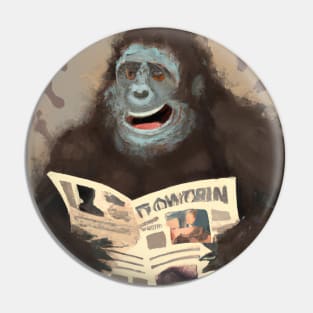 Bigfoot Always Turns Straight to the Comic Strips Pin