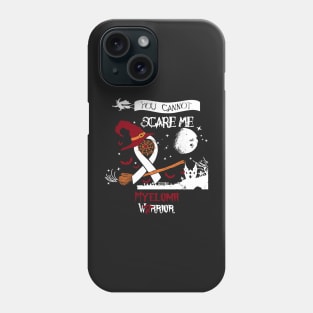 Myeloma Awareness You Cannot Scrame Burgundy Ribbon In This Family No One Fights Alone Phone Case