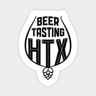 Beer Tasting HTX logo  (Black) Magnet