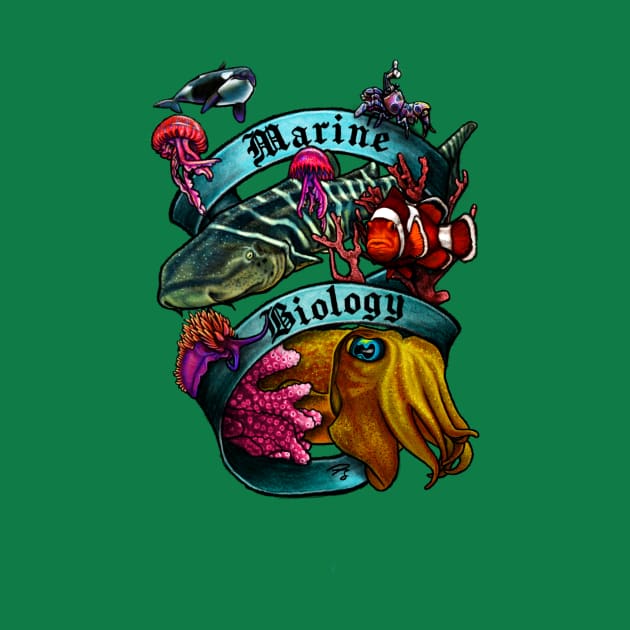 Marine Biology Nerd Banner by FreyStrandDraws