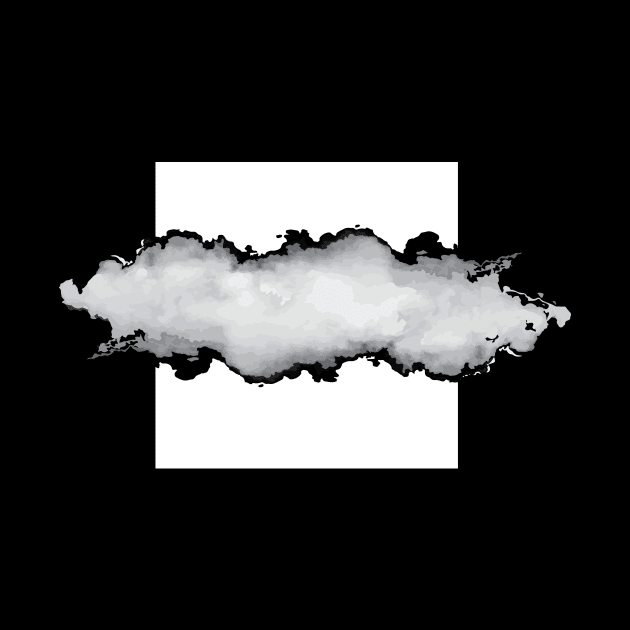 White Gray and Black Graphic Cloud Effect by fivemmPaper