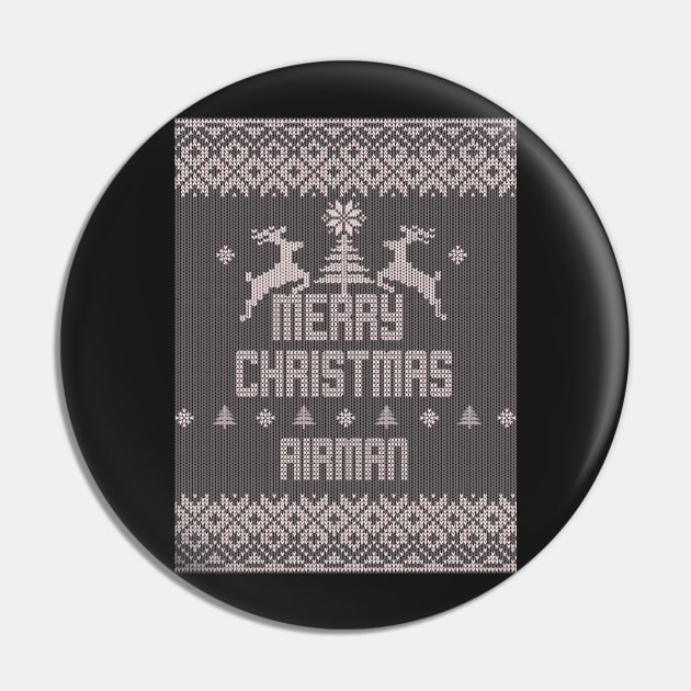 Merry Christmas AIRMAN Pin by ramiroxavier