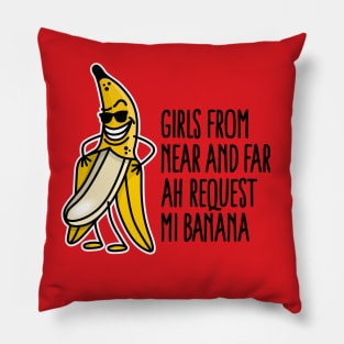 Funny flashing banana drop challenge banana song Pillow