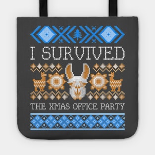 I Survived the Christmas Office Party Tote