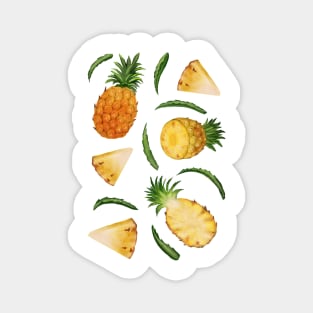 Pineapples and Slices Magnet