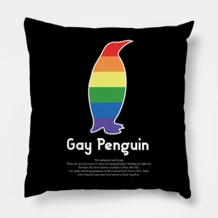 Gay Penguin G9w - Can animals be gay series - meme gift t-shirt Pillow