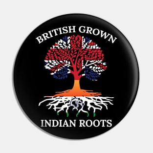 India Heritage British Grown Indian Roots Pin