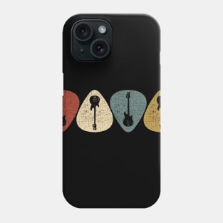 Vintage Guitar Pick Guitarist Phone Case