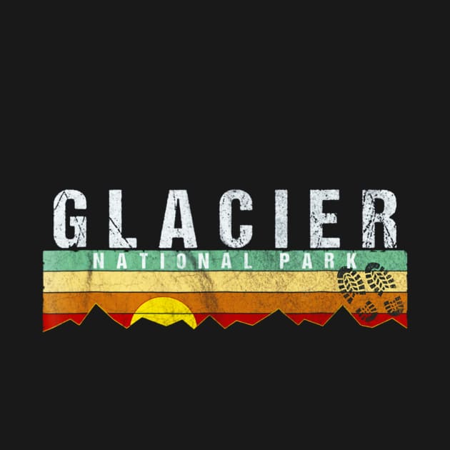 Glacier National Park Shirt - Camping Hiking by Jipan