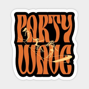 Party Wave Yellow and Orange Magnet