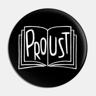 French Writer, Proust Book, Marcel Proust Pin