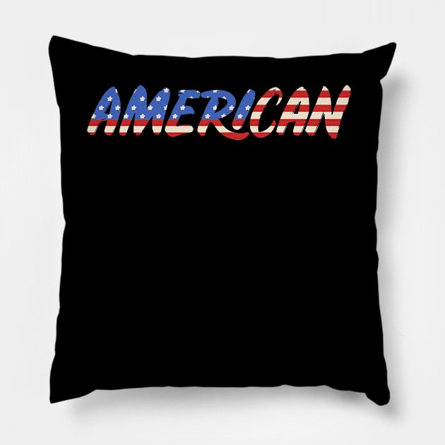 American by Tobe Fonseca Pillow by Tobe_Fonseca