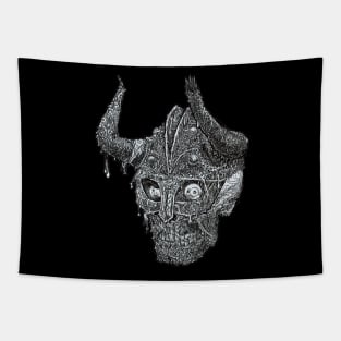 Zombie Skull Warrior #27 Tapestry